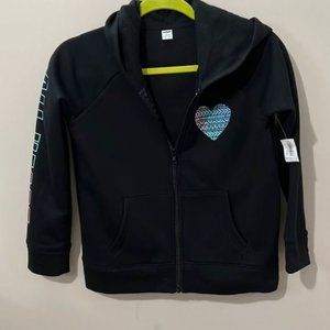 Girls  hooded sweatshirt, size 10–12, large, NWT